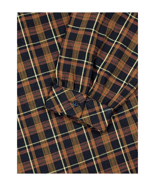 w closet(ダブルクローゼット)の「チェック柄フリル付き切替プルオーバー(トップス・レディース・レッドベース/グリーンベース/マスタードベース・FREE)」の10枚目の写真