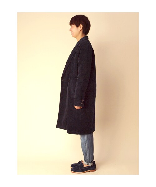 w closet（ダブルクローゼット）の「6Wコーデュロイテーラードコート（トップス・レディース・サンドベージュ/ライトサックス/ネイビー・FREE）」の5枚目の写真