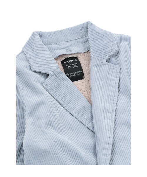 w closet（ダブルクローゼット）の「6Wコーデュロイテーラードコート（トップス・レディース・サンドベージュ/ライトサックス/ネイビー・FREE）」の7枚目の写真