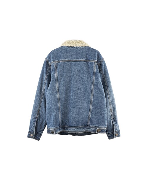 gracegift（グレースギフト）の「韓國小百褶羊羔毛牛仔外套（ジャケット/アウター・レディース・藍・F）」の2枚目の写真