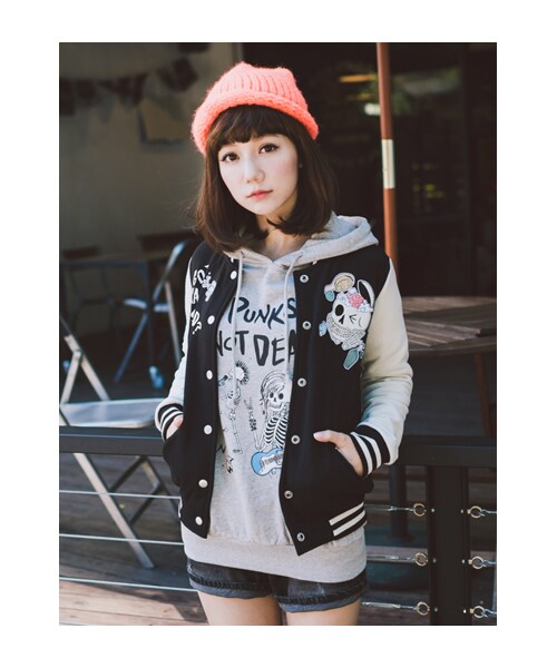 lazybone（レイジーボーン）の「Brain Wash（ジャケット/アウター・レディース・黑色・S/M）」の2枚目の写真