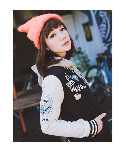 lazybone（レイジーボーン）の「Brain Wash（ジャケット/アウター・レディース・黑色・S/M）」の4枚目の写真