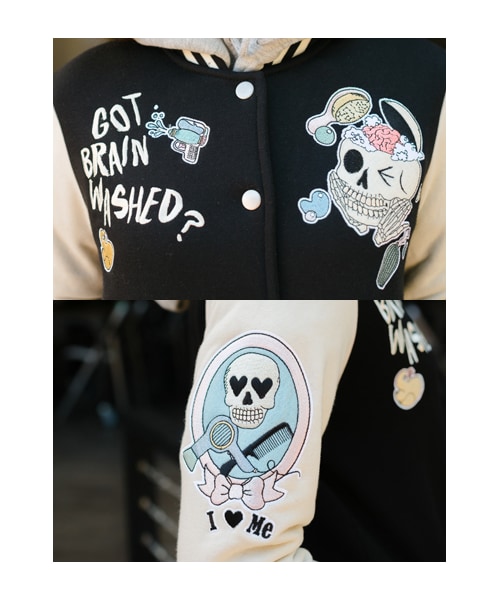 lazybone（レイジーボーン）の「Brain Wash（ジャケット/アウター・レディース・黑色・S/M）」の6枚目の写真