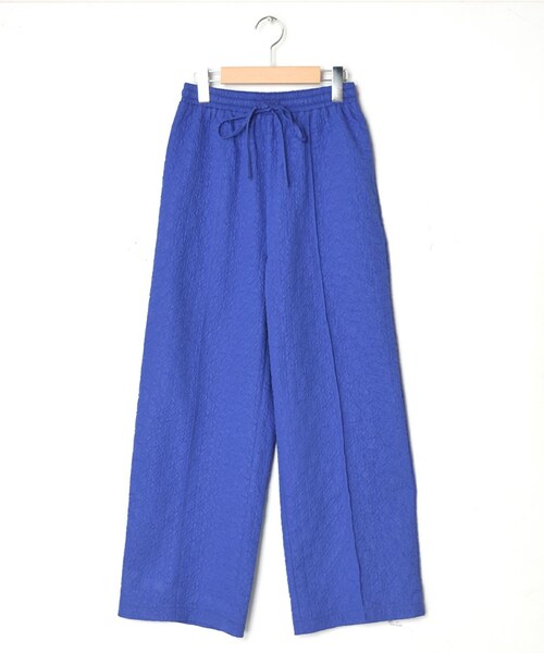 w closet(ダブルクローゼット)の「★先行予約★【Alley】イージーパンツ【11月上旬入荷】(パンツ・レディース・ブルー・FREE)」の1枚目の写真
