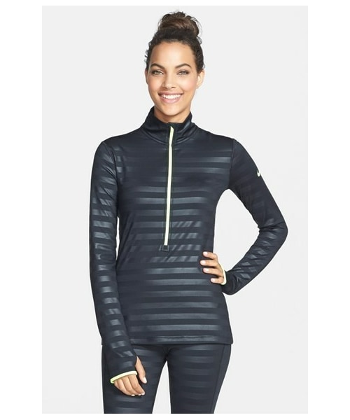 nike pro hyperwarm half zip