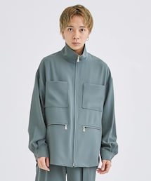 CULLNI | <別注>ZIP STAND SHIRT CHACOAL(シャツ/ブラウス)