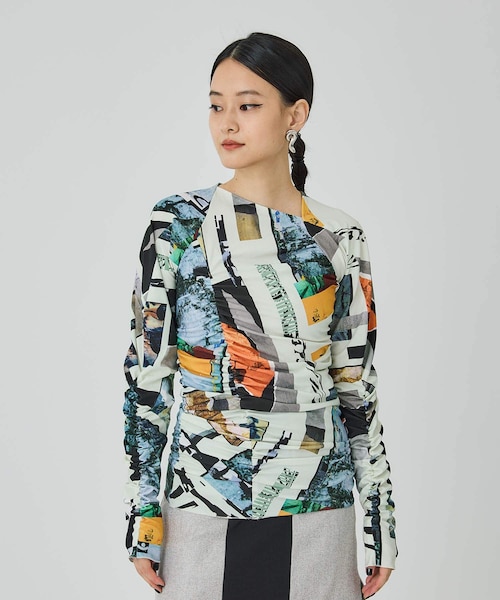 【SALE】【新品】 コラージュ　8点セット アートコラージュギャザーカットソー 【公式通販】