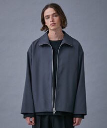 PUBLIC TOKYOウールギャバジップブルゾン PUBLIC TOKYO（パブリックトウキョウ）の「含浸ウールギャバ