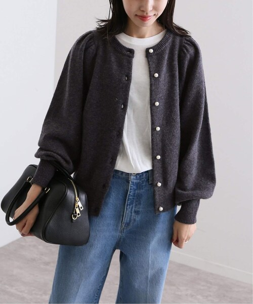 ⭐スローブイエナ　POLLONE パールボタンカーディガン SLOBE IENA（スローブイエナ）の「《予約》POLLONEパールボタン