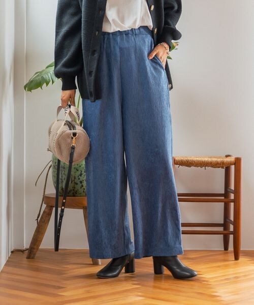 BAYFLOW（ベイフロー）の「≪予約≫プリーツベロアパンツ