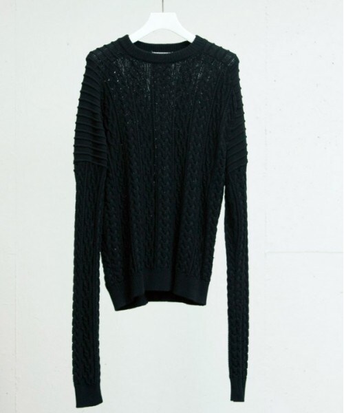 FACTOTUM（ファクトタム）の「アランニットクルー GRY 12月入荷予定（その他・メンズ・GRY/BLK・44/46）」の2枚目の写真