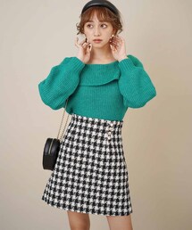 31 Sons de mode（トランテアン　ソン　ドゥ　モード）の「【予約】チェック台形ミニスカート（パンツ）」