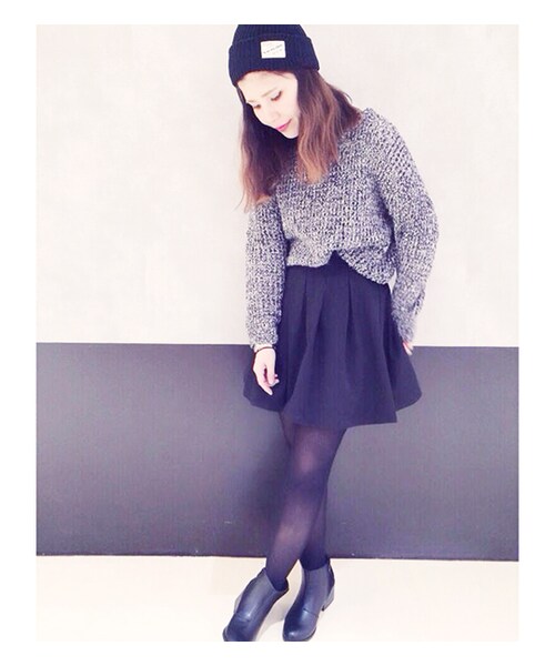 PAGEBOY（ページボーイ）の「異素材切り替えショートブーツ（シューズ・レディース・ブラック/キャメル・M/L）」の11枚目の写真