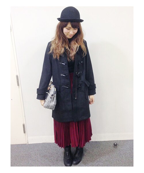 PAGEBOY（ページボーイ）の「異素材切り替えショートブーツ（シューズ・レディース・ブラック/キャメル・M/L）」の12枚目の写真