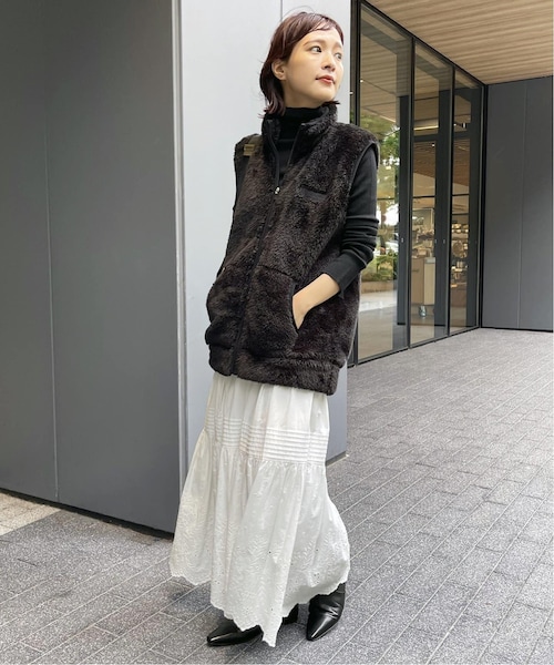 Spick & Span（スピックアンドスパン）の「≪一部店舗+WEB限定予約≫【Champion/チャンピオン】 ジップベスト（その他・ブラック/フリー）」の4枚目の写真