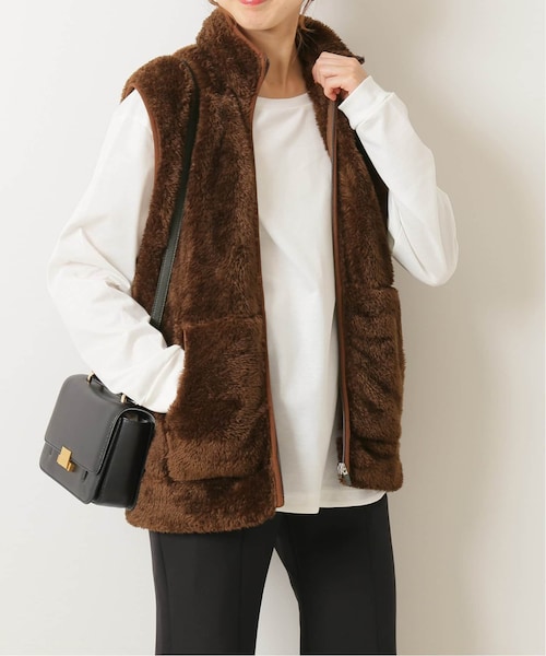 Spick & Span（スピックアンドスパン）の「≪一部店舗+WEB限定予約≫【Champion/チャンピオン】 ジップベスト（その他・ブラック/フリー）」の18枚目の写真