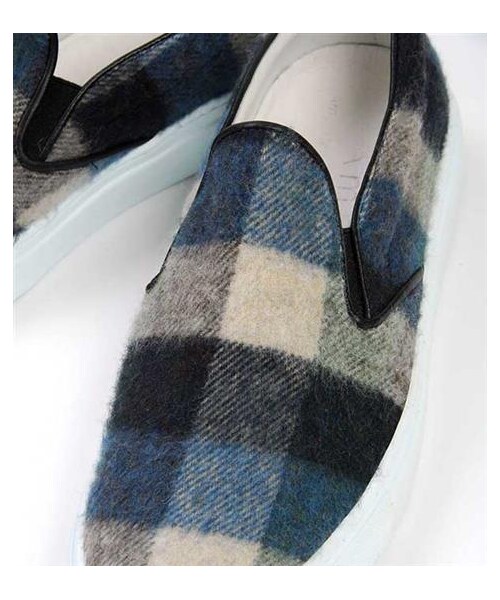 Ambassadors of minimalismの「格紋針織slip-on休閒鞋(その他・メンズ・藍格紋・EUR39/EUR40/EUR41/EUR42/EUR43)」の3枚目の写真