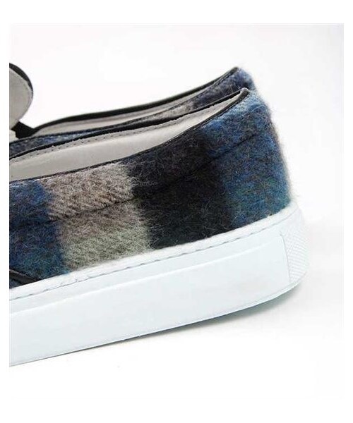 Ambassadors of minimalismの「格紋針織slip-on休閒鞋(その他・メンズ・藍格紋・EUR39/EUR40/EUR41/EUR42/EUR43)」の5枚目の写真