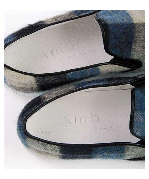 Ambassadors of minimalismの「格紋針織slip-on休閒鞋(その他・メンズ・藍格紋・EUR39/EUR40/EUR41/EUR42/EUR43)」の4枚目の写真