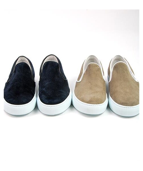 Ambassadors of minimalismの「麂皮slip-on休閒鞋(その他・メンズ・灰/深藍・EUR39/EUR40/EUR41/EUR42/EUR43/EU40/EU41/EU42/EU43)」の2枚目の写真