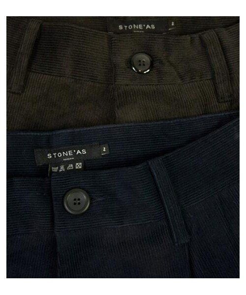 StoneAsの「燈心絨老爺褲（パンツ・メンズ・黑/藍・M/L）」の4枚目の写真