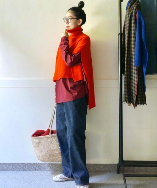 JOURNAL STANDARD LUXE(ジャーナルスタンダード ラックス)の「【chimala/チマラ】DENIM WIDE TAPERED CUT(RINSE)(その他・ネイビー/26/28/30/32)」の5枚目の写真