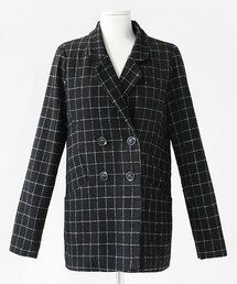 DHOLIC | ウィンドウチェックダブルジャケット(テーラードジャケット)