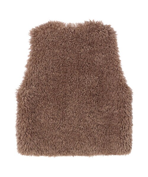 Green　Parks（グリーンパークス）の「・ELENCARE DUE シープファーベスト（トップス・アイボリー/ブラック/モカ・F）」の13枚目の写真