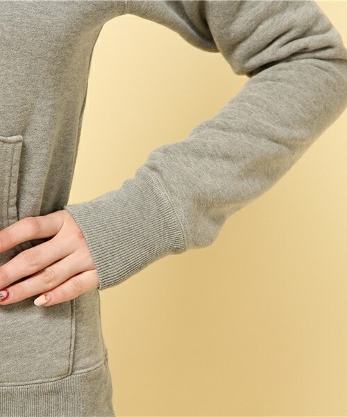 Johnbull Private labo(ジョンブルプライベートラボ)の「アスレチックプルオーバーフーディー(パーカー・レディース・ホワイト/ヘザ-グレー/ネイビー・FREE)」の8枚目の写真