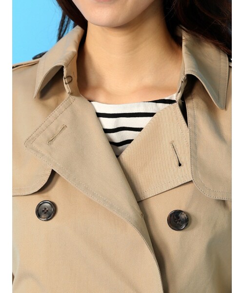 Rouge vif la cle（ルージュヴィフラクレ）の「ライナー付きロングトレンチコート【予約】（ジャケット/アウター・レディース・ベージュ・36/38）」の6枚目の写真