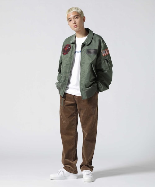 AVIREX(アヴィレックス)の「ストレッチ コーデュロイ メディカル パンツ / STRETCH CORDUROY MEDICAL PANTS(パンツ・ブラック/モカ・M/L/XL)」の3枚目の写真