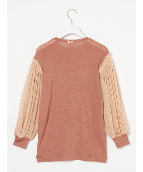 ANTIPAST（アンティパスト）の「メッシュスリーブ WOOL JERSEY T-SHIRTS（トップス・レディース・その他）」の3枚目の写真