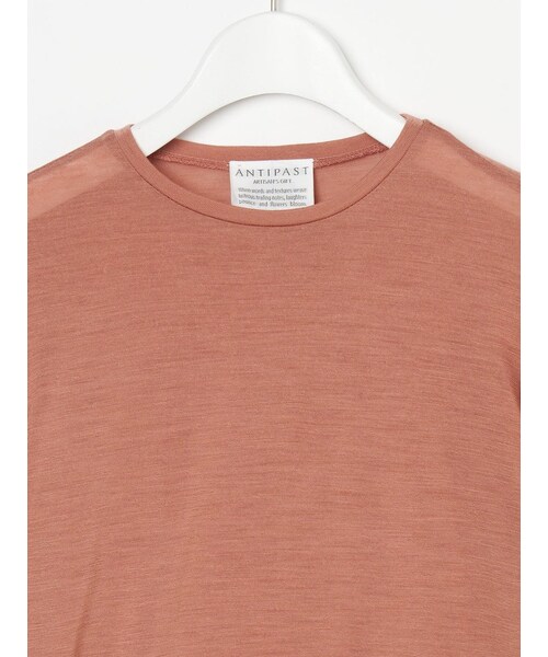ANTIPAST（アンティパスト）の「メッシュスリーブ WOOL JERSEY T-SHIRTS（トップス・レディース・その他）」の4枚目の写真