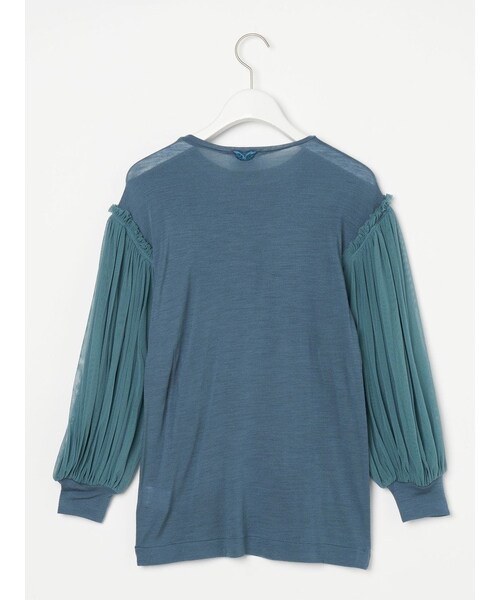 ANTIPAST（アンティパスト）の「メッシュスリーブ WOOL JERSEY T-SHIRTS（トップス・レディース・その他）」の3枚目の写真