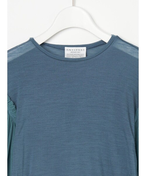 ANTIPAST（アンティパスト）の「メッシュスリーブ WOOL JERSEY T