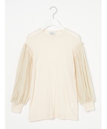 メッシュスリーブ WOOL JERSEY T-SHIRTS