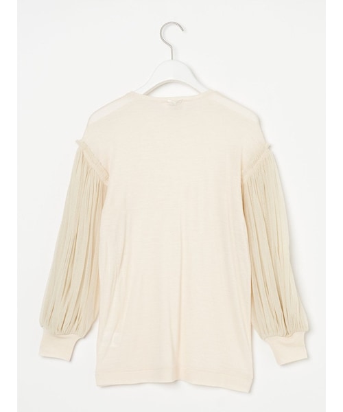 ANTIPAST（アンティパスト）の「メッシュスリーブ WOOL JERSEY T-SHIRTS（トップス・レディース・その他）」の3枚目の写真