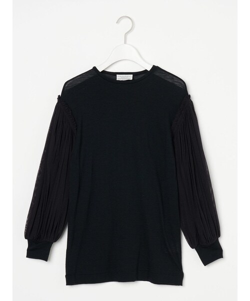 ANTIPAST（アンティパスト）の「メッシュスリーブ WOOL JERSEY T-SHIRTS（トップス・レディース・その他）」の2枚目の写真