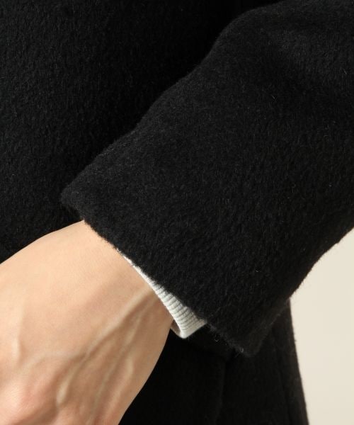 LOWRYS FARM（ローリーズファーム）の「シャギーロングチェスターコート（ジャケット/アウター・レディース・ブラック/グレー/ベージュ・Ｍ/Ｌ）」の10枚目の写真