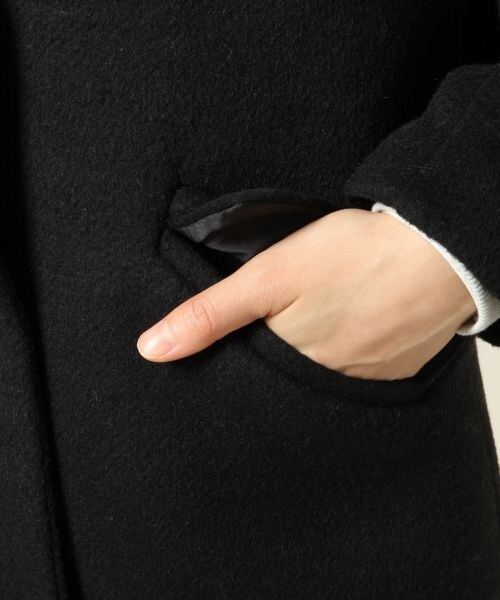 LOWRYS FARM（ローリーズファーム）の「シャギーロングチェスターコート（ジャケット/アウター・レディース・ブラック/グレー/ベージュ・Ｍ/Ｌ）」の11枚目の写真