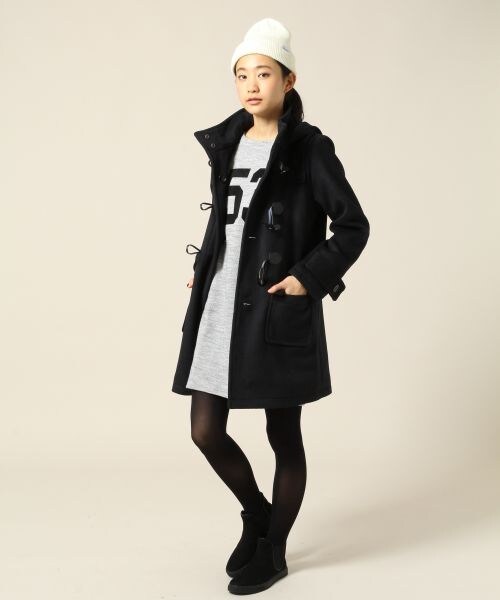 LOWRYS FARM（ローリーズファーム）の「ロングダッフル（ジャケット/アウター・レディース・グレー/マスタード/ネイビー・Ｍ/Ｌ）」の7枚目の写真