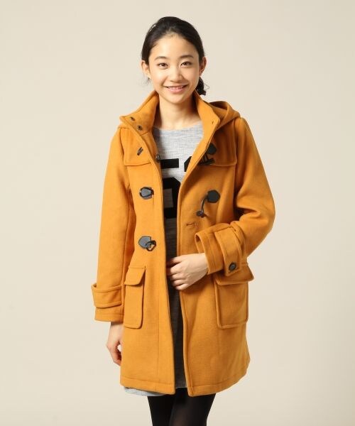 LOWRYS FARM（ローリーズファーム）の「ロングダッフル（ジャケット/アウター・レディース・グレー/マスタード/ネイビー・Ｍ/Ｌ）」の2枚目の写真