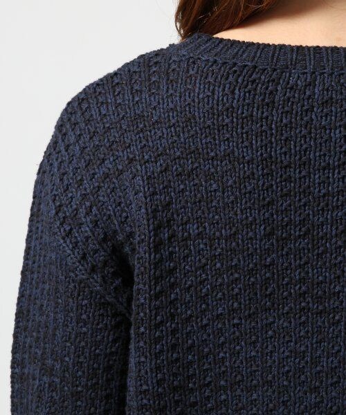 GLOBAL WORK（グローバルワーク）の「【春先まで着られる】ミックスニットプルオーバー長袖（トップス・レディース・イエロー65/ブルー82/ネイビー88・Ｓ/Ｍ/Ｌ）」の14枚目の写真