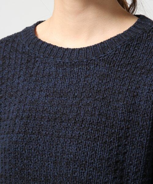 GLOBAL WORK（グローバルワーク）の「【春先まで着られる】ミックスニットプルオーバー長袖（トップス・レディース・イエロー65/ブルー82/ネイビー88・Ｓ/Ｍ/Ｌ）」の9枚目の写真