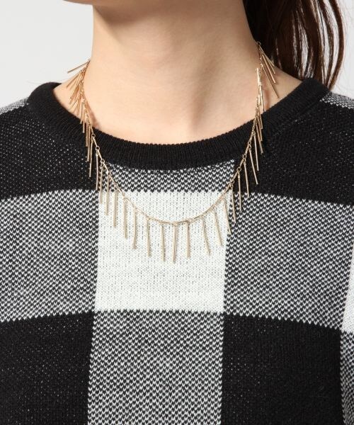 GLOBAL WORK（グローバルワーク）の「ブロックチェックプルオーバー長袖（トップス・レディース・ホワイト×ブラック10/レッド×ネイビー88・Ｍ/Ｌ）」の7枚目の写真