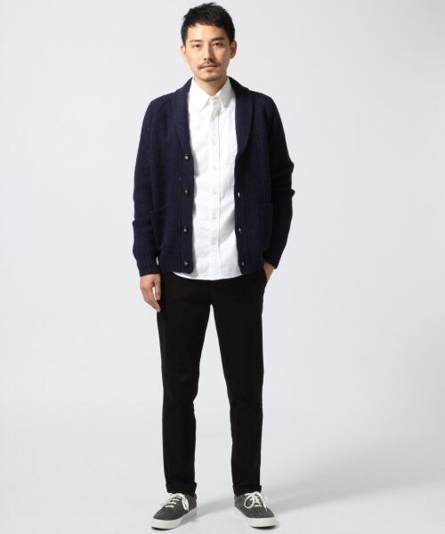 GLOBAL WORK(グローバルワーク)の「ニットチノトラウザーパンツ(パンツ・メンズ・ブラック09/ベージュ52/グリーン75/ブルー85・S/M/L/XL)」の5枚目の写真