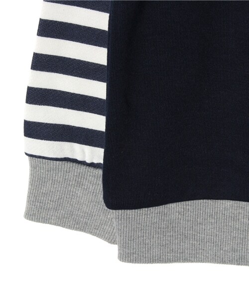 GLOBAL WORK(グローバルワーク)の「【キッズ】キリカエスウェット長袖(トップス・キッズ・オフ(ホシガラ)06/グレー(カモフラ)15/ネイビー(ボーダー)88・S(90~100cm)/M(100~110cm)/L110~120cm)/XL(120~130cm))」の7枚目の写真