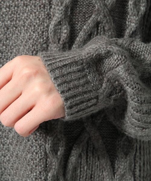 LEPSIM（レプシィム）の「５Ｇケーブルツカイワンピース（ワンピース/ドレス・レディース・オフ/ライトグレー/ブルー/ネイビー・ＦREE SIZE）」の14枚目の写真