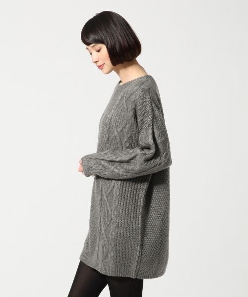 LEPSIM（レプシィム）の「５Ｇケーブルツカイワンピース（ワンピース/ドレス・レディース・オフ/ライトグレー/ブルー/ネイビー・ＦREE SIZE）」の9枚目の写真