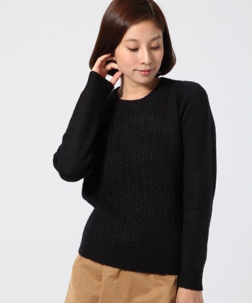 LEPSIM(レプシィム)の「【人気アイテム再入荷!】5Gカワリアミクループルオーバー/LS(トップス・レディース・オフ/グレー/ボルドー/ベージュ/ネイビー・M/L)」の4枚目の写真